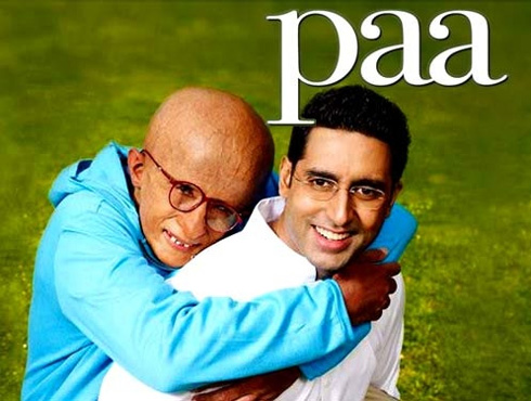 <h3>पा</h3><br/>अमिताभ बच्चनला नव्याने अभिनय क्षेत्रात आणणारा सिनेमा म्हणजे पा.. पा सिनेमात चक्क अमिताभ आपल्या खऱ्या मुलाच्या मुलाची भूमिका केली होती. असा प्रकार यापूर्वी कधीच घडला नव्हता. बाप-लेक नात्यावरच्या या सिनेमात ६७ वर्षांच्या अमिताभने १२ वर्षीय प्रोजेरियाग्रस्त मुलाची भूमिका साकारली होती. या सिनेमासाठी अमिताभला तिसऱ्यांदा राष्ट्रीय पुरस्कार मिळाला. या सिनेमात अमिताभ ओळखूच येत नव्हता इतका त्यांच्या व्यक्तिरेखेत बदल केलेला होता.