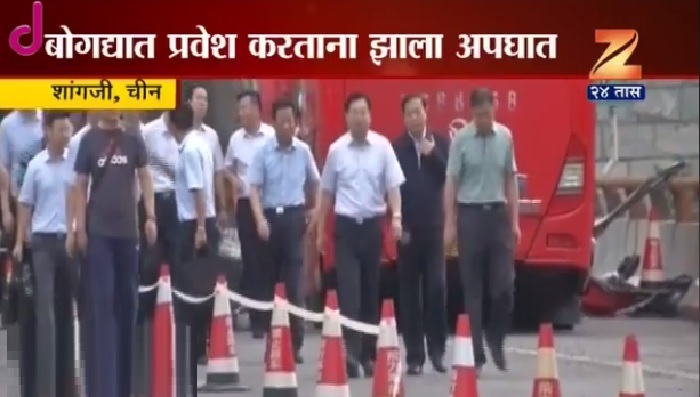 बोगद्यात समोरासमोर धडकल्या २ बस बोगद्यात समोरासमोर धडकल्या २ बस