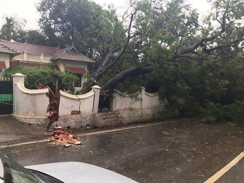 A cyclone alert has been sounded in Kerala and Tamil Nadu on Thursday after strong winds and heavy rain hit southern districts in the states. A cyclone alert has been sounded in Kerala and Tamil Nadu on Thursday after strong winds and heavy rain hit southern districts in the states.
