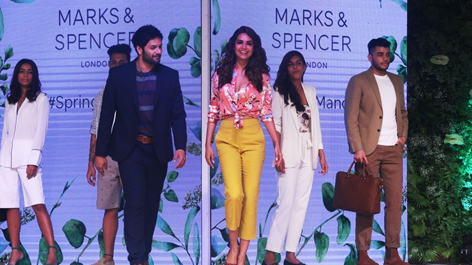 Esha Gupta and Ali Fazal walk the ramp for a Brand launch Esha Gupta and Ali Fazal walk the ramp for a Brand launch