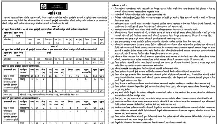 मुंबई महापालिकेच्या आरोग्य विभागात भरती मुंबई महापालिकेच्या आरोग्य विभागात भरती