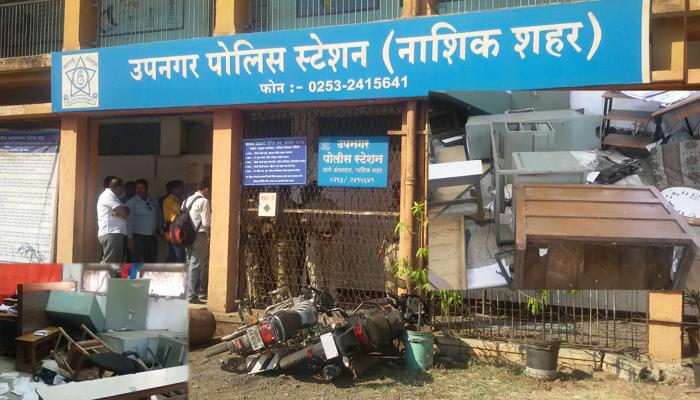 नाशकात लष्करी जवानांचा पोलीस स्टेशनमध्ये राडा नाशकात लष्करी जवानांचा पोलीस स्टेशनमध्ये राडा
