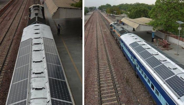 रेल्वे वापरणार डब्यात सौर उर्जा रेल्वे वापरणार डब्यात सौर उर्जा