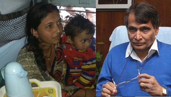 रेल्वे मंत्र्यांनी १० मिनिटात बाळाच्या दुधाची सोय केली रेल्वे मंत्र्यांनी १० मिनिटात बाळाच्या दुधाची सोय केली