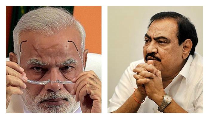 खडसेंवरील आरोपामुळे मोदी संतापले खडसेंवरील आरोपामुळे मोदी संतापले