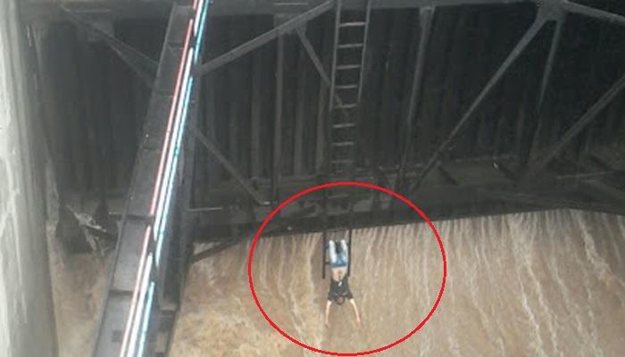 नांदूर माध्यमेश्वर धरणावर स्टंटबाजीचा कहर नांदूर माध्यमेश्वर धरणावर स्टंटबाजीचा कहर