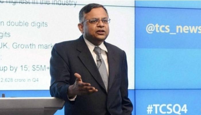 टाटा समूहाच्या अध्यक्षपदावर नटराजन चंद्रशेखरन टाटा समूहाच्या अध्यक्षपदावर नटराजन चंद्रशेखरन