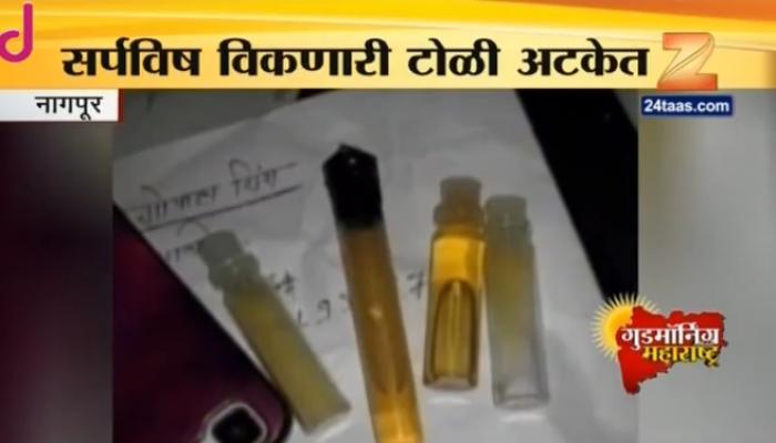 नागपुरात सापाचे विष विकणाऱ्या दोघांना अटक नागपुरात सापाचे विष विकणाऱ्या दोघांना अटक