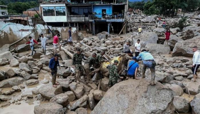 कोलंबियामध्ये भूस्सखलनात २५४ जणांचा बळी कोलंबियामध्ये भूस्सखलनात २५४ जणांचा बळी