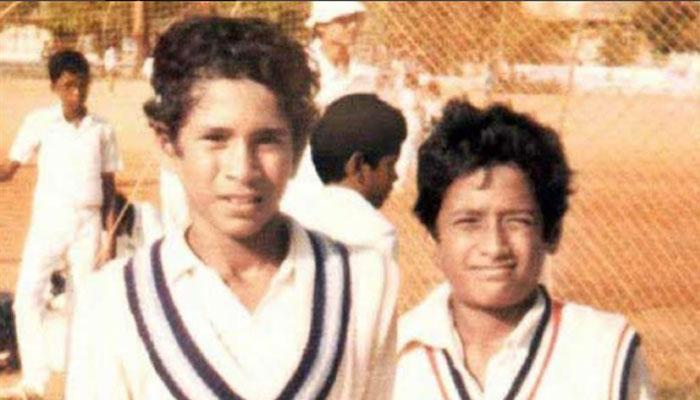बालपणी काढलेला सचिनचा मित्रासोबतचा फोटो व्हायरल बालपणी काढलेला सचिनचा मित्रासोबतचा फोटो व्हायरल