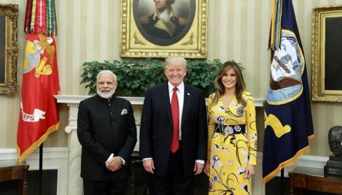 ट्रम्प यांच्या पत्नीने असं केलं मोदींचं खास स्वागत ट्रम्प यांच्या पत्नीने असं केलं मोदींचं खास स्वागत