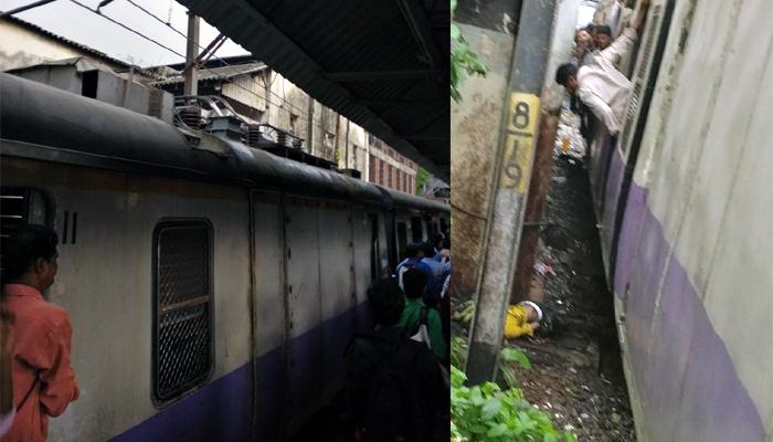 कॉलेज तरुण दादर येथे ओव्हरहेड वायरला चिकटला, मध्य रेल्वे विस्कळीत कॉलेज तरुण दादर येथे ओव्हरहेड वायरला चिकटला, मध्य रेल्वे विस्कळीत