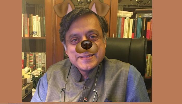 नेटिझन्सकडून शशी थरुर यांच्या 'डॉग फिल्टर'ची वाट नेटिझन्सकडून शशी थरुर यांच्या 'डॉग फिल्टर'ची वाट