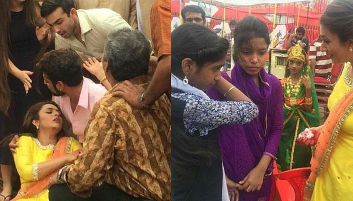 दिव्यांकाला गोळी लागल्याचे पाहून सेटवरच रडू लागले फॅन्स दिव्यांकाला गोळी लागल्याचे पाहून सेटवरच रडू लागले फॅन्स
