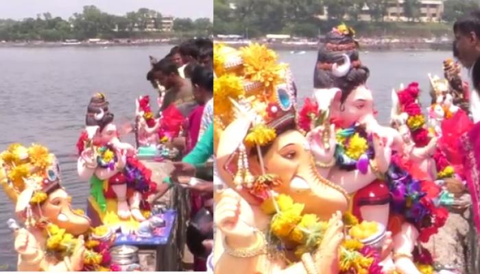 गणपती विसर्जन तलावात, पाण्यातील ऑक्सिजन पातळीत मोठी घट गणपती विसर्जन तलावात, पाण्यातील ऑक्सिजन पातळीत मोठी घट