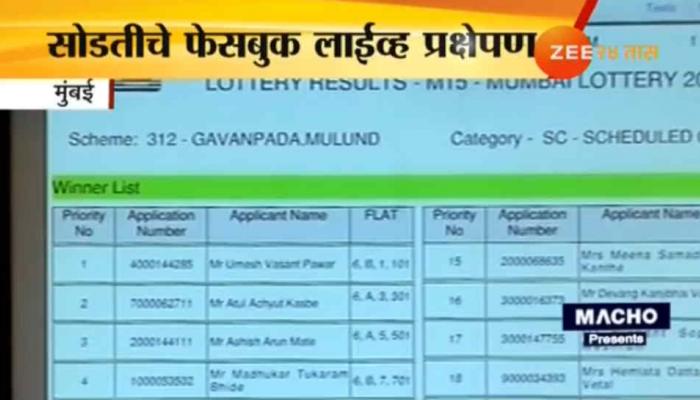म्हाडाच्या ८१९ घरांची आज सोडत, कुठे पहाल निकाल? म्हाडाच्या ८१९ घरांची आज सोडत, कुठे पहाल निकाल?