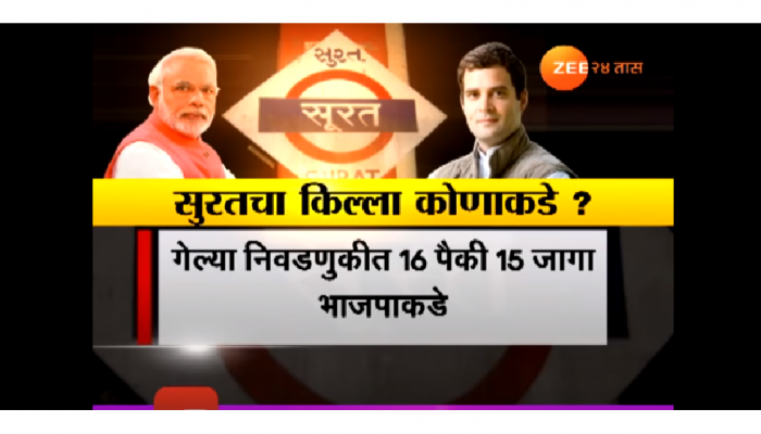 सुरतचा किल्ला भाजप जिंकणार की काँग्रेस? सुरतचा किल्ला भाजप जिंकणार की काँग्रेस?