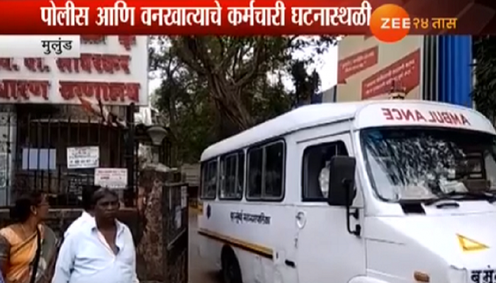 मुलुंडमध्ये आठ तासांच्या प्रयत्नानंतर बिबट्या जेरबंद, आठ जखमी मुलुंडमध्ये आठ तासांच्या प्रयत्नानंतर बिबट्या जेरबंद, आठ जखमी
