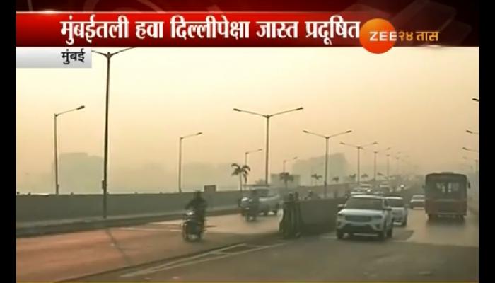 धक्कादायक! दिल्लीपेक्षा मुंबईत प्रदुषणाची पातळी भयानक धक्कादायक! दिल्लीपेक्षा मुंबईत प्रदुषणाची पातळी भयानक
