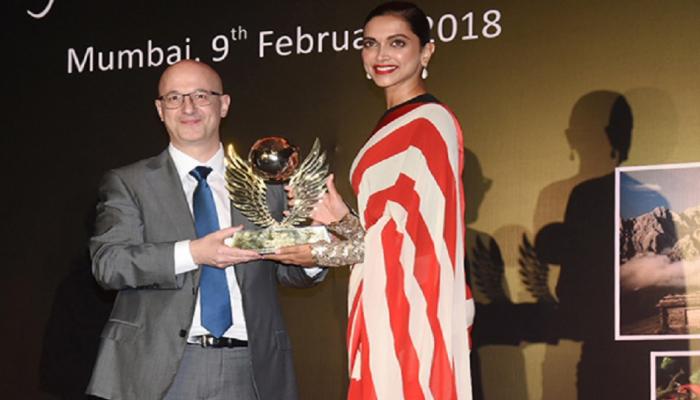इटालियन टूरिज्मकडून दीपिकाचा सन्मान इटालियन टूरिज्मकडून दीपिकाचा सन्मान