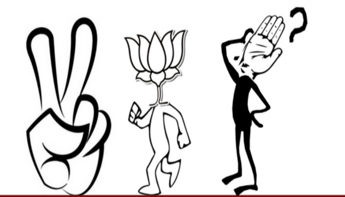 सत्तेच्या राजकारणात भाजप अधिक, वजा काँग्रेस सत्तेच्या राजकारणात भाजप अधिक, वजा काँग्रेस