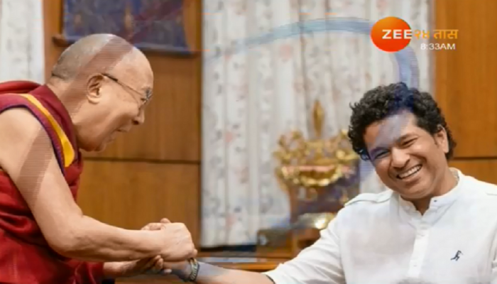 सचिन तेंडुलकर आणि अध्यात्मिक गुरू दलाई लामा यांच्यात 'ग्रेट भेट' सचिन तेंडुलकर आणि अध्यात्मिक गुरू दलाई लामा यांच्यात 'ग्रेट भेट'