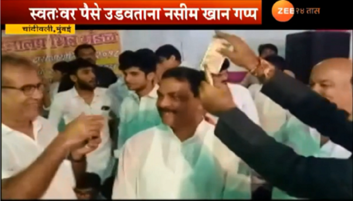 व्हायरल व्हिडिओ : गणेश मंडळात आमदारावर पैसे उधळले व्हायरल व्हिडिओ : गणेश मंडळात आमदारावर पैसे उधळले